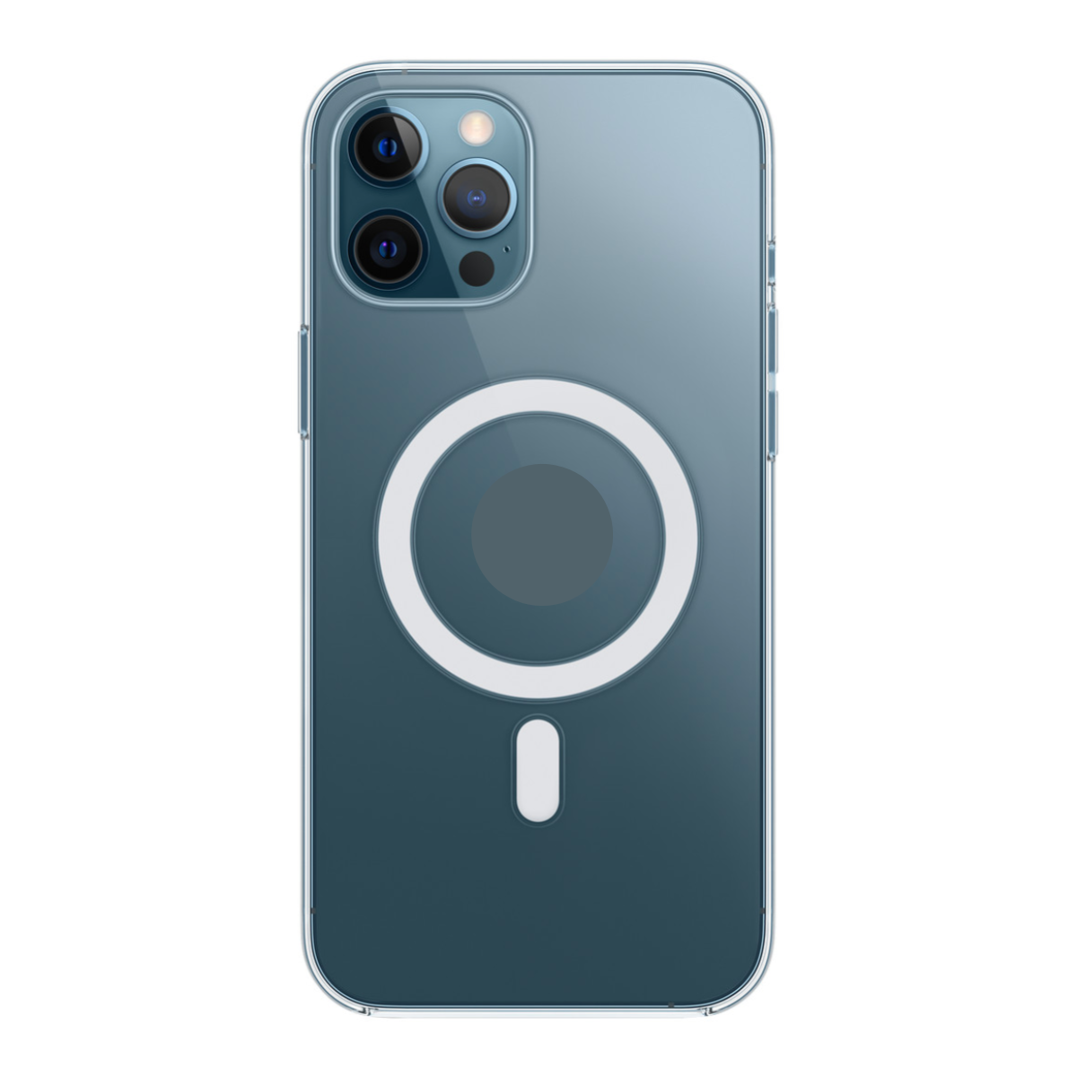 Foto 2 pulgar | Funda Genérica Compatible con Batería Magsafe para iPhone 12 Pro Max color Transparente