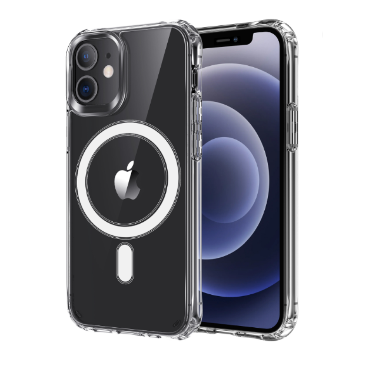 Foto 2 pulgar | Funda Genérica Compatible con Batería Magsafe para iPhone 12 color Transparente