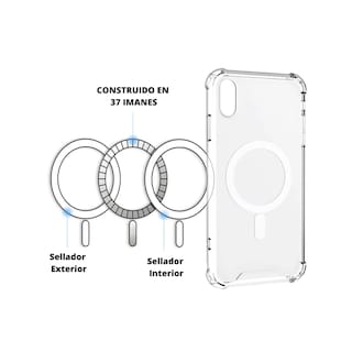 Foto 2 | Funda Genérica Compatible con Batería Magsafe para iPhone 13 color Transparente