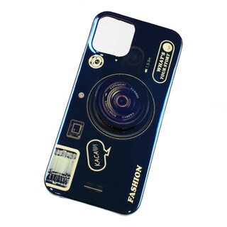 Foto 1 | Funda Triche para iPhone 12 y 12 Pro Diseño Cámara Vintage color Negro