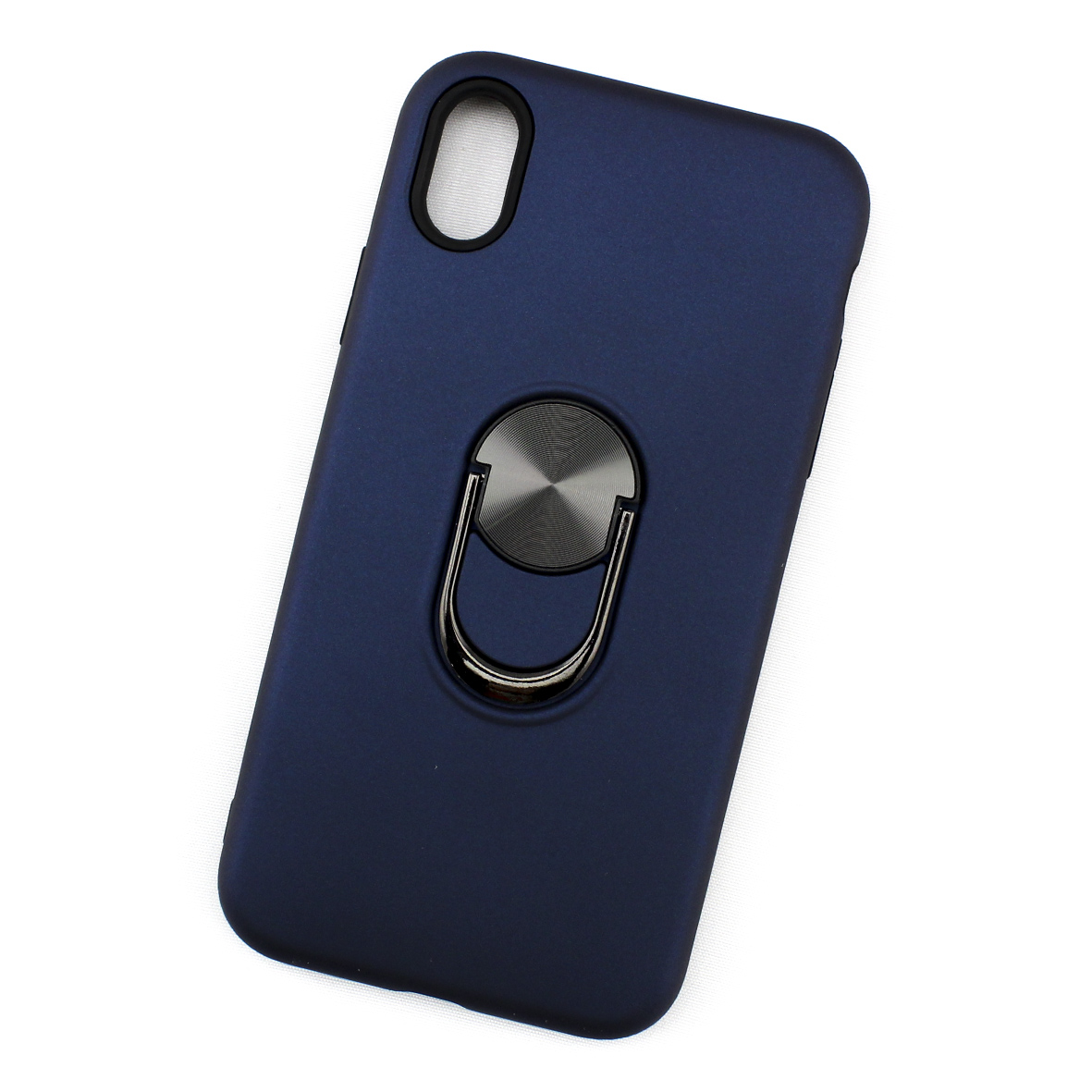 Foto 2 pulgar | Funda Triche Diseño Híbrida Anillo para iPhone XR color Azul Marino