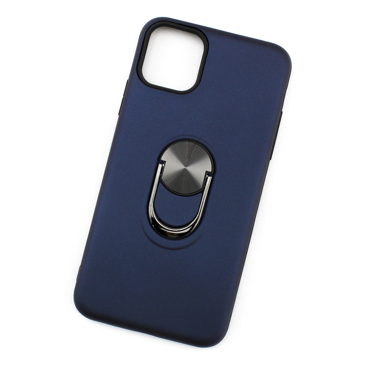 Funda Triche Diseño Híbrida Anillo para iPhone 11 Pro Max color Azul Marino