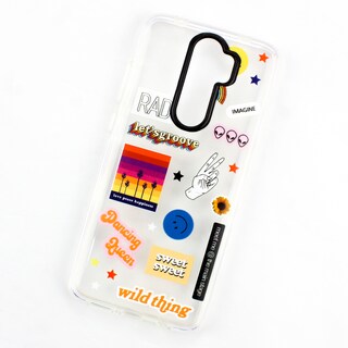 Foto 1 | Funda Triche Diseño Stickers para Xiaomi Note 8 Pro color Negro
