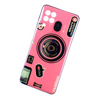 Foto 2 | Kit Triche para Samsung Galaxy A22 4g Case Cámara color Rosa + So + Cristal 9d