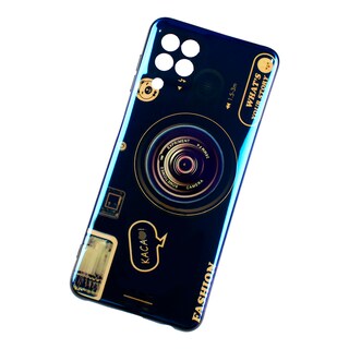 Foto 2 | Kit Triche para Samsung Galaxy A22 4g Case Cámara color Negro tornasol + So + Cristal 9d
