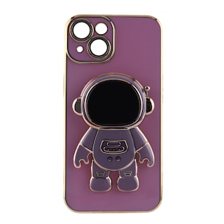 Foto 2 | Kit Triche para iPhone 13 Case Astronauta 3d color Lila + Mica 9d