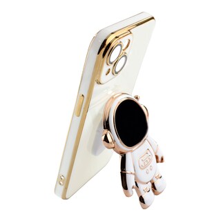 Foto 3 | Kit Triche para iPhone 14 Case Astronauta 3d color Blanco + Mica 9d