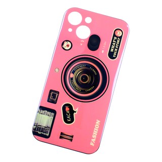 Foto 2 | Kit Triche para iPhone 13 Case Cámara Rosa + So + Cristal 9D