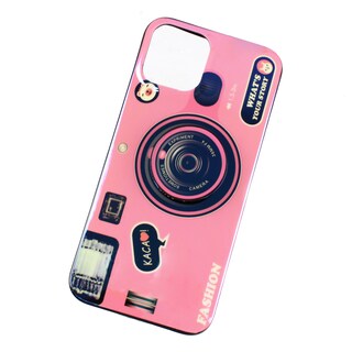 Foto 2 | Kit Triche para iPhone 12 Pro Max Case Cámara Rosa + So + Cristal 9D