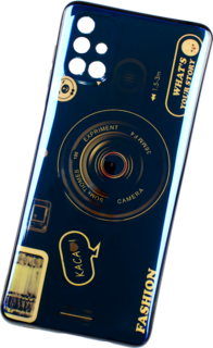 Foto 2 | Kit Triche para Samsung Galaxy M51 Case Cámara color Negro Tornasol + So + Cristal 9d