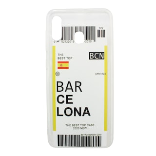 Foto 2 | Kit Triche para Samsung Galaxy A20 / A30 Case Ticket Barcelona + Cristal 9d