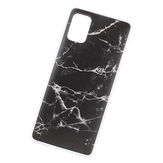 Foto 2 | Kit Triche para Samsung Galaxy A51 Case Mármol Mate Negro + Cristal 9d