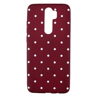 Foto 1 | Funda Triche Diseño Puntos Flexible color Vino para Xiaomi Note 8 Pro