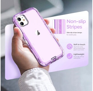Foto 3 | Funda Case De Uso Rudo Funbupara IPhone 12 Transparente Antigolpes