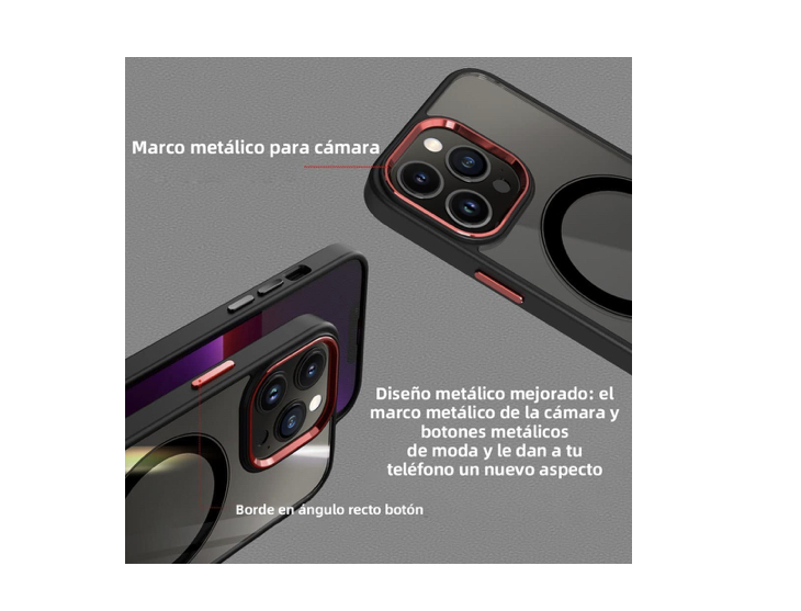 Foto 4 pulgar | Funda para iPhone 12 Pro Max Funbu con Case Transparente Magsafe