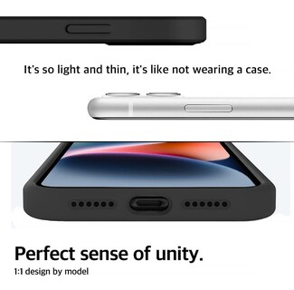 Foto 2 | Funda de Silicona Funbu Negra para Celular Compatible con iPhone 11 Pro