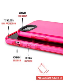Foto 3 | Funda Instacase Premium Colors para IPhone Se 2020 color Rosa