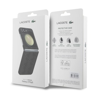 Foto 8 | Funda Case Lacoste Tarjetero Flip 5 Negro