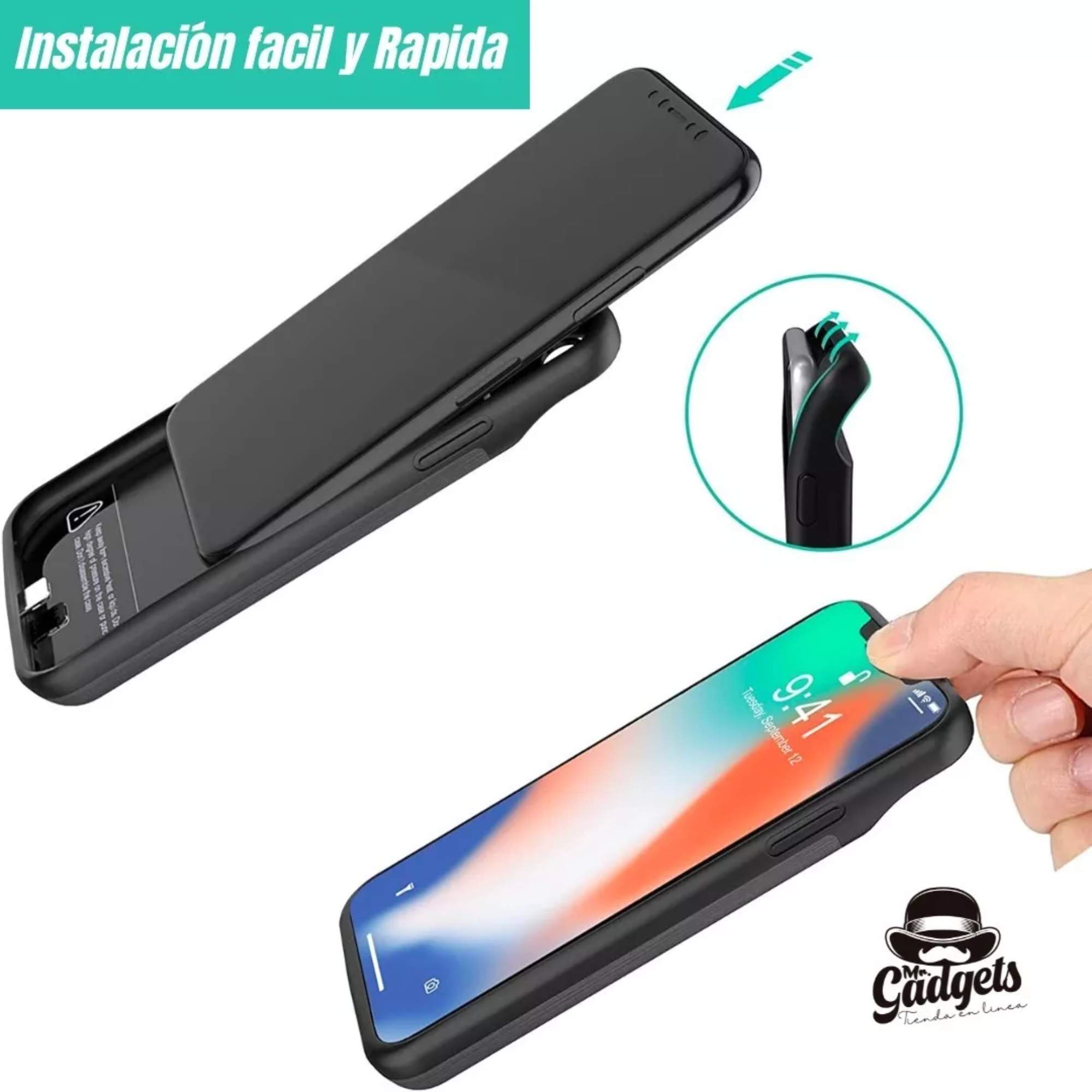 Foto 3 pulgar | Funda Cargador Powerbank 8000mah para iPhone 7/8 Plus Protección 2 en 1