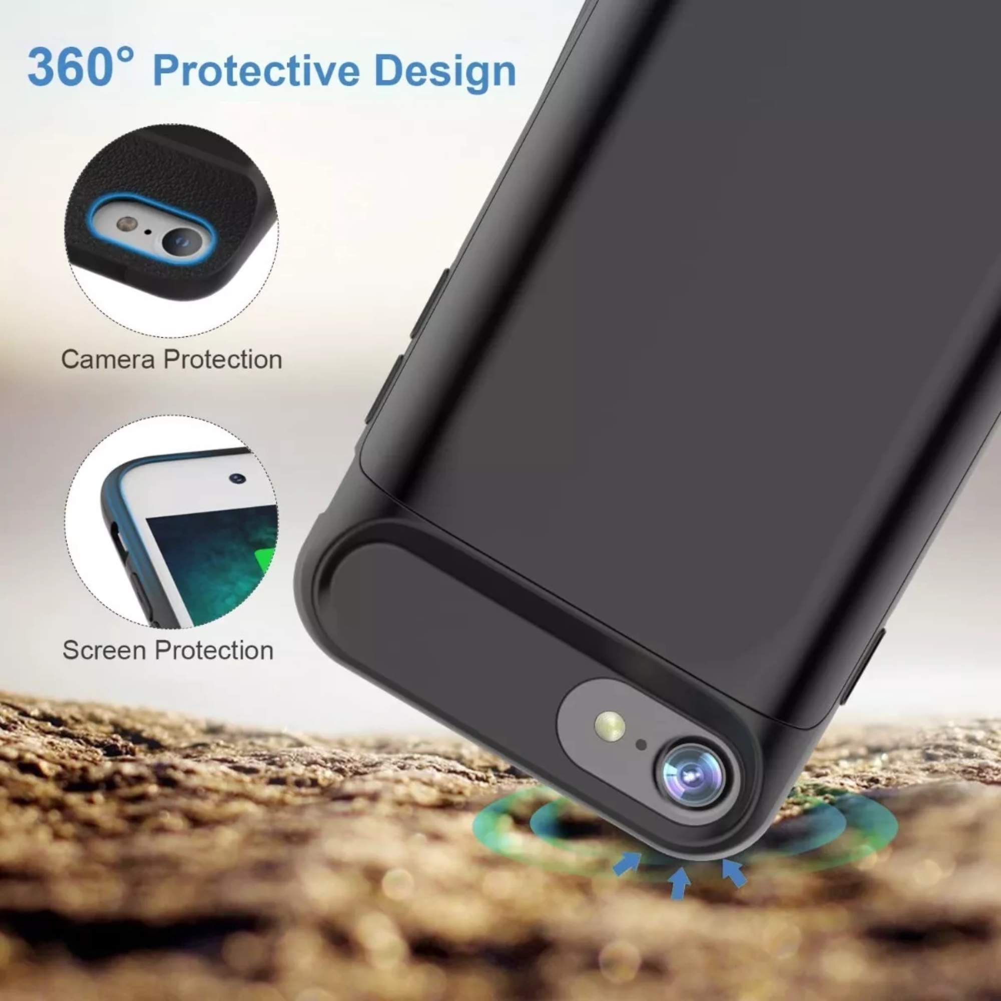 Foto 5 pulgar | Funda Cargadora Powerbank 7000 Mah para iPhone 15 Pro Max
