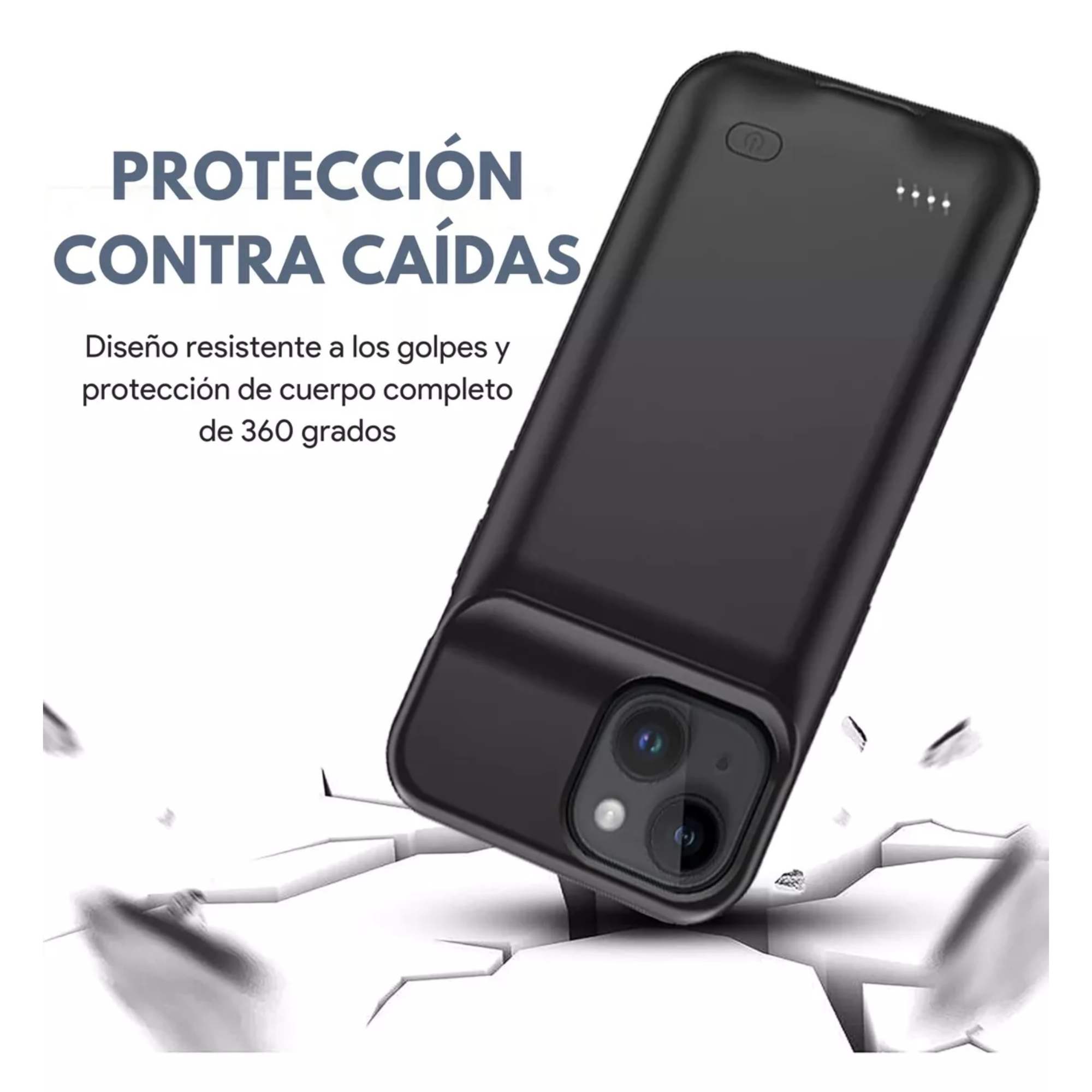 Foto 9 pulgar | Funda Cargador Powerbank 7000 Mah para iPhone 15 Plus Protección 2 en 1