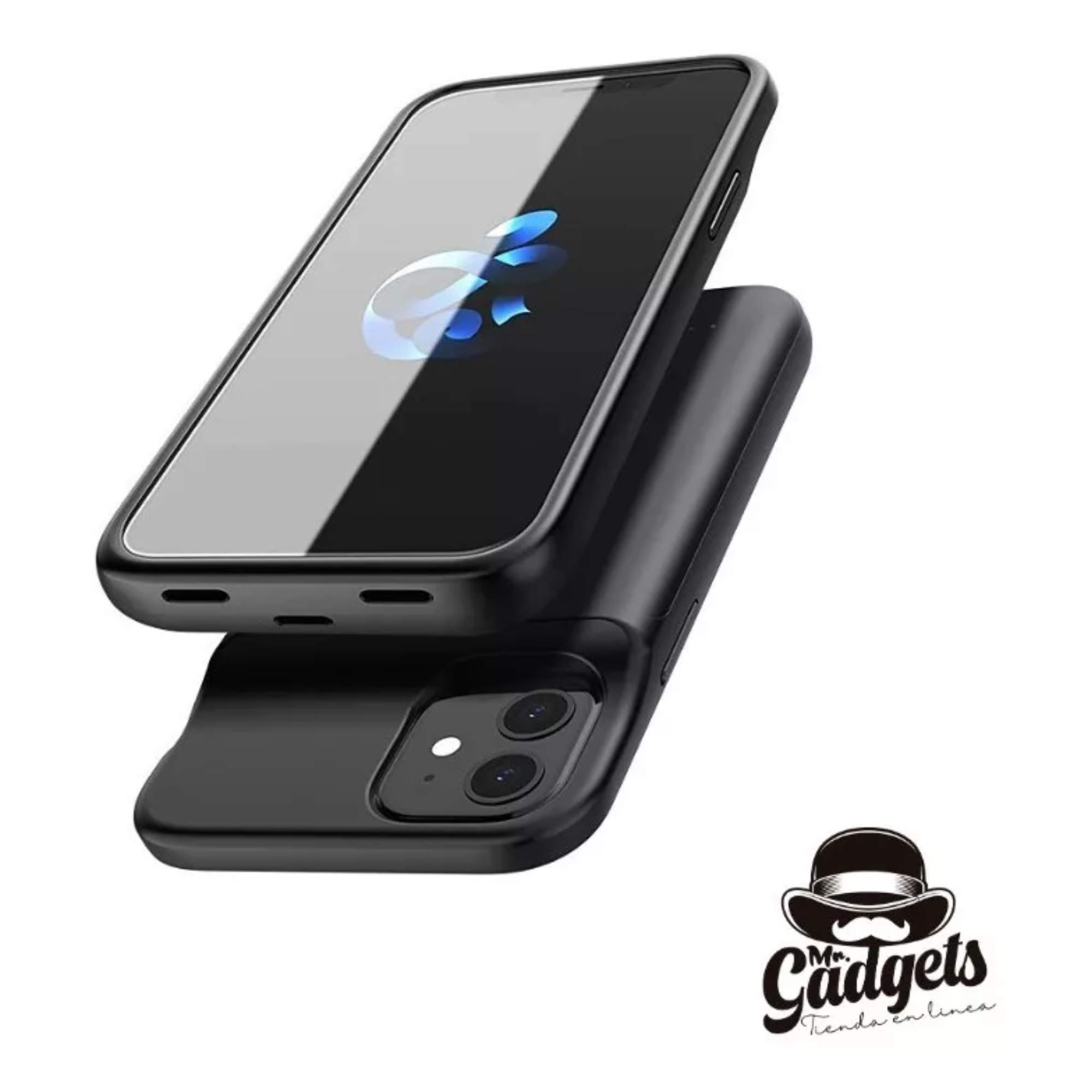 Foto 3 pulgar | Funda Cargadora Powerbank 7000 Mah Mr. Gadgets Negra para iPhone 12/12 Pro