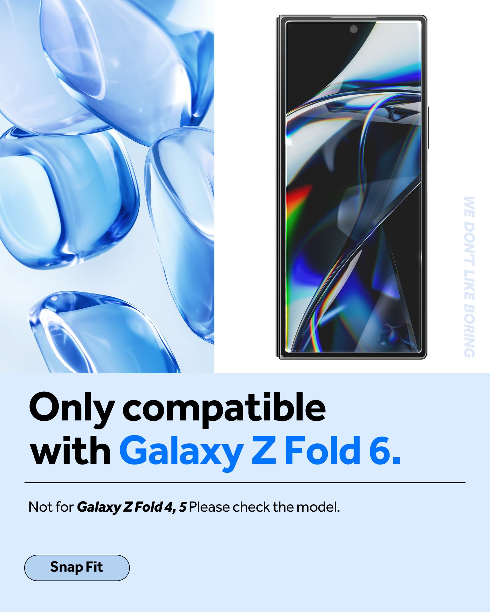 Foto 3 pulgar | Protector De Pantalla Caseology Snap Fit Para Samsung Galaxy Z Fold 6 - Venta Internacional.