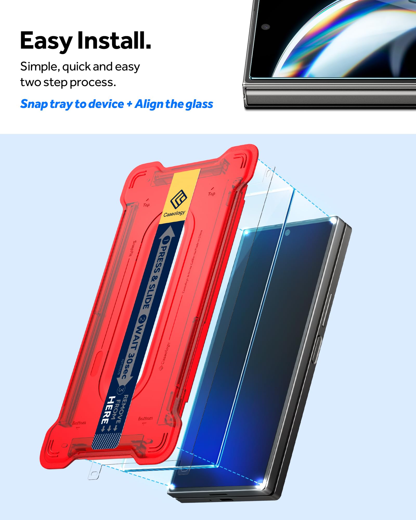 Foto 4 pulgar | Protector De Pantalla Caseology Snap Fit Para Samsung Galaxy Z Fold 6 - Venta Internacional.