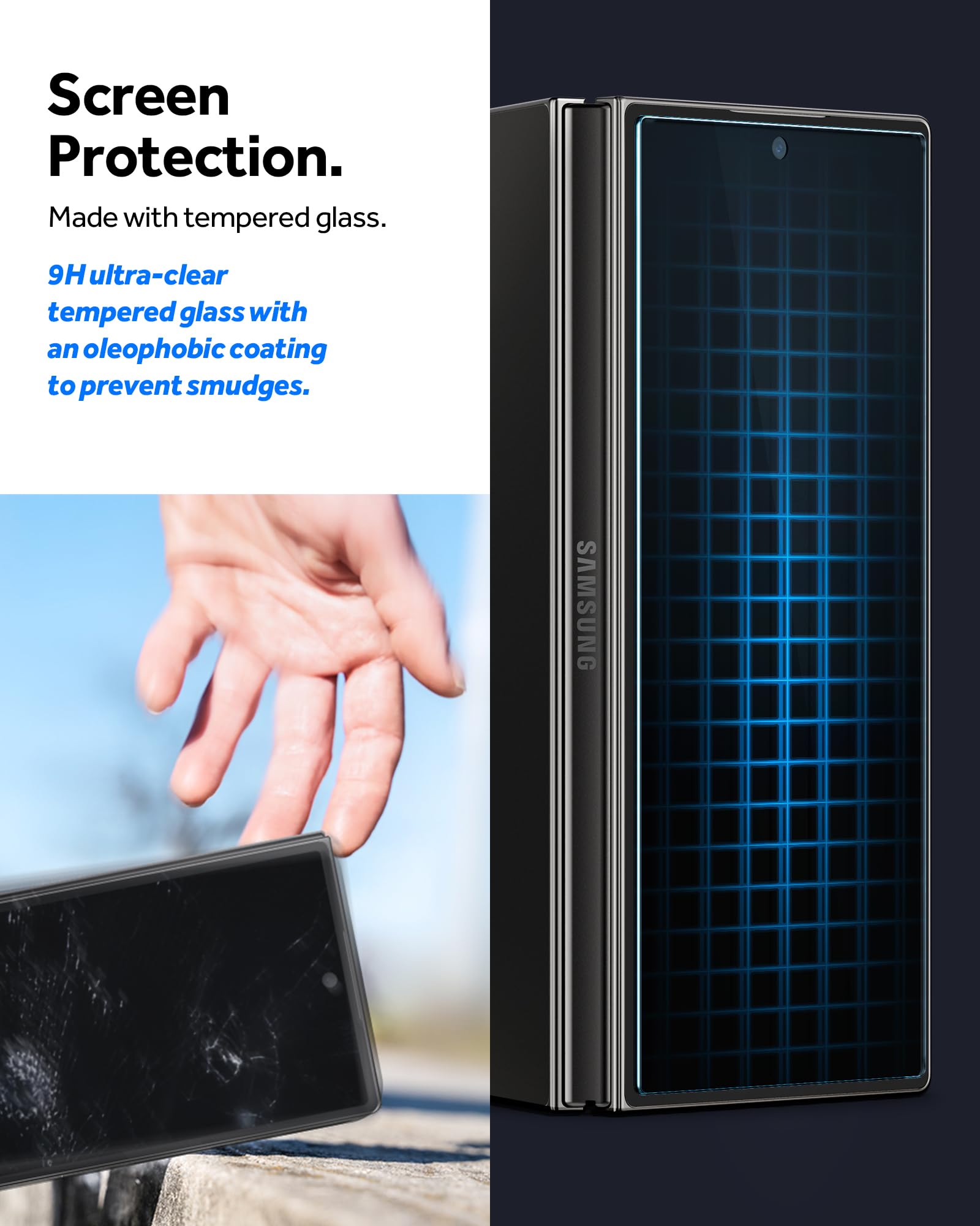 Foto 6 pulgar | Protector De Pantalla Caseology Snap Fit Para Samsung Galaxy Z Fold 6 - Venta Internacional.