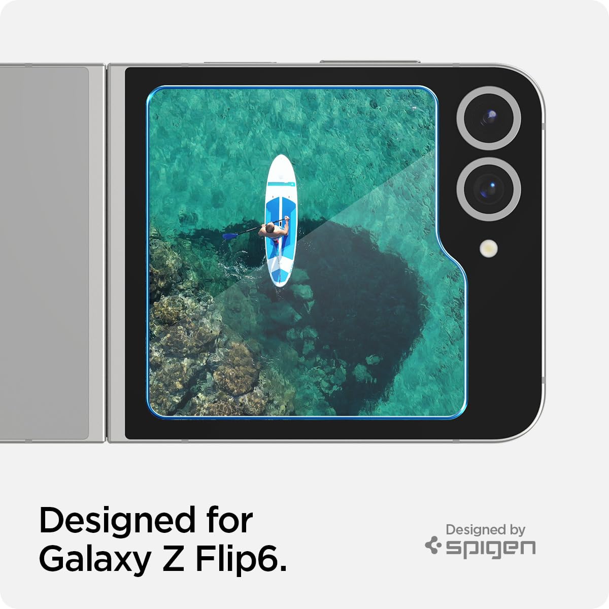 Foto 3 pulgar | Protector De Pantalla Spigen Glastr Ez Fit Galaxy Z Flip 6, Paquete De 2 - Venta Internacional.