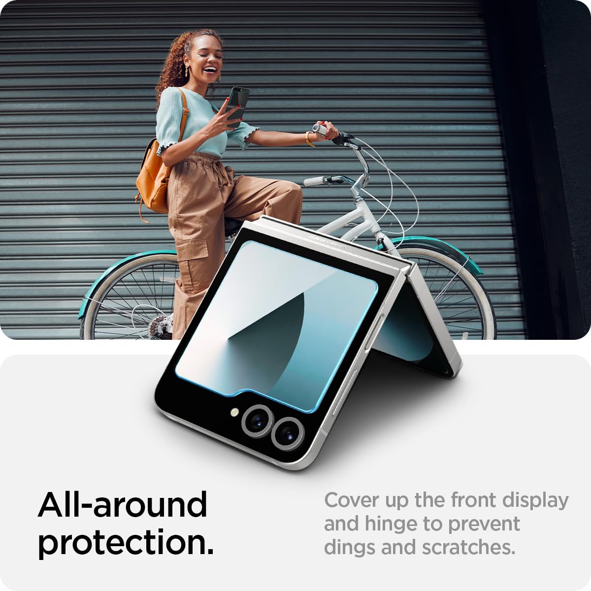 Foto 5 pulgar | Protector De Pantalla Spigen Glastr Ez Fit Galaxy Z Flip 6, Paquete De 2 - Venta Internacional.