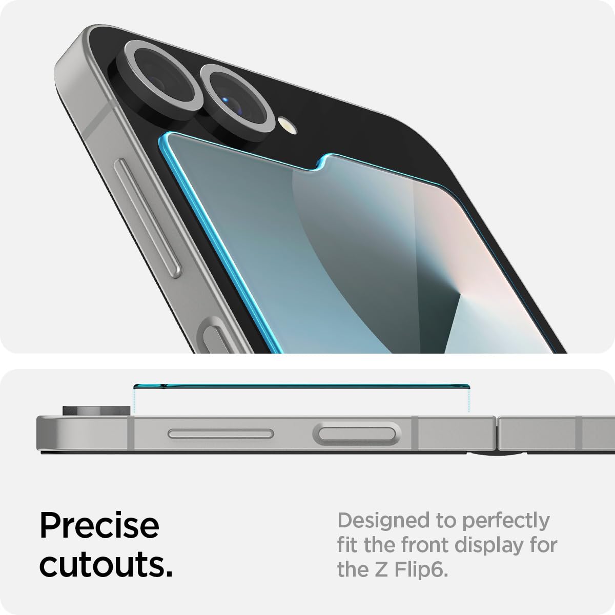 Foto 6 pulgar | Protector De Pantalla Spigen Glastr Ez Fit Galaxy Z Flip 6, Paquete De 2 - Venta Internacional.