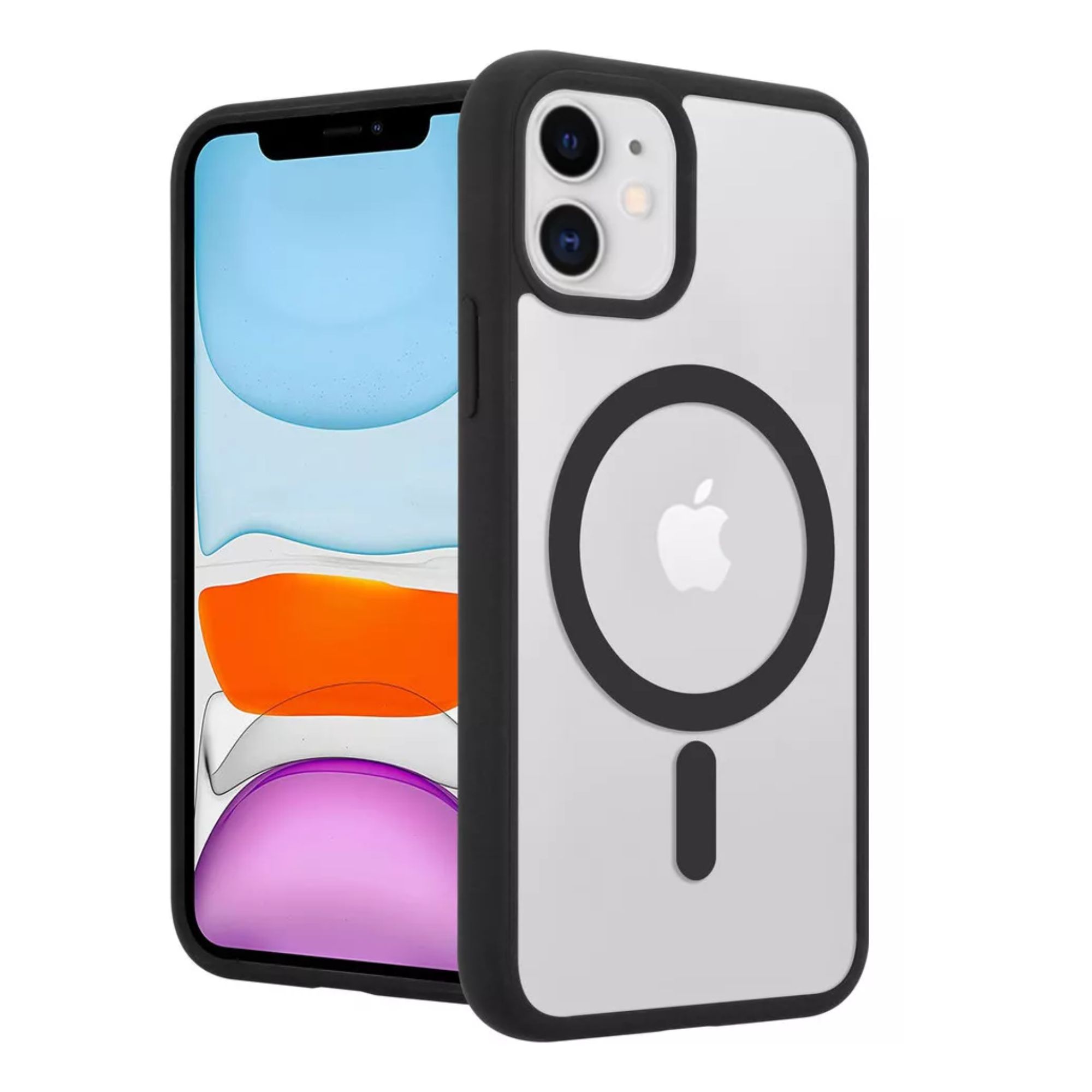 Funda Transparente Clear Case Color Para Iphone 16 / Negro