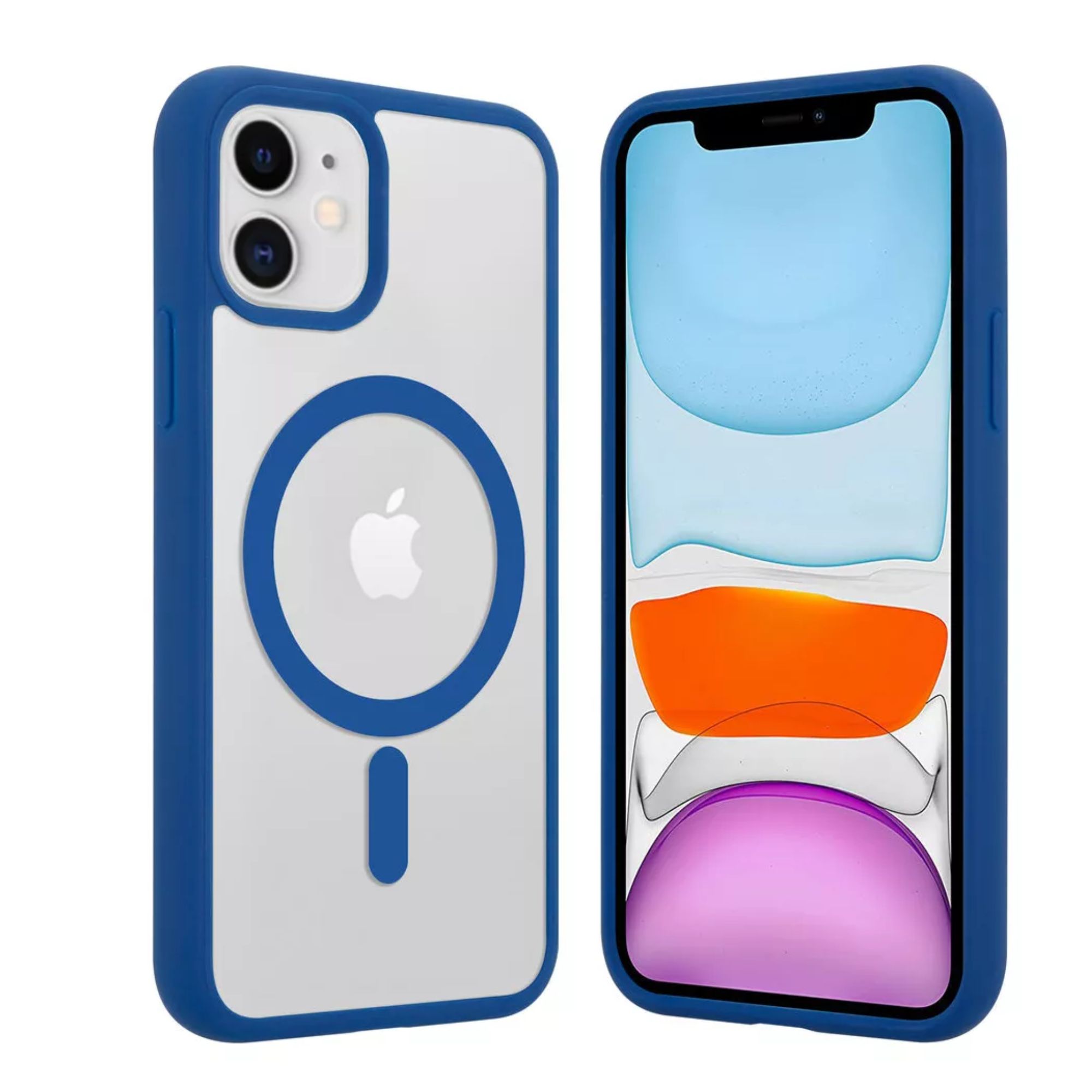 Foto 6 pulgar | Funda Transparente Clear Case Color Para Iphone 16 Plus / Azul Navy