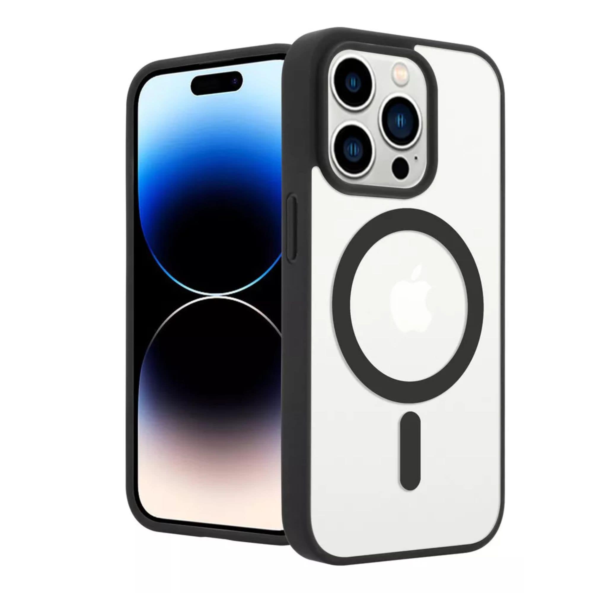 Funda Transparente Clear Case Color Para Iphone 16 Pro Max / Negro $150