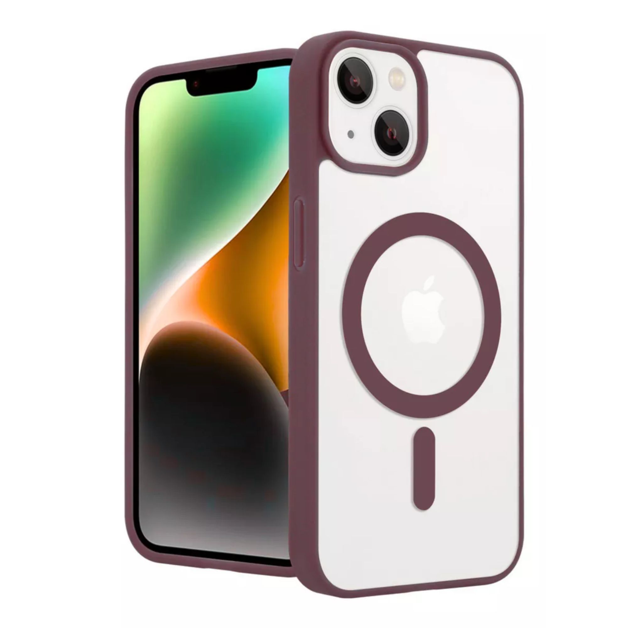 Funda Transparente Clear Case Color Para Iphone 16 / Vino