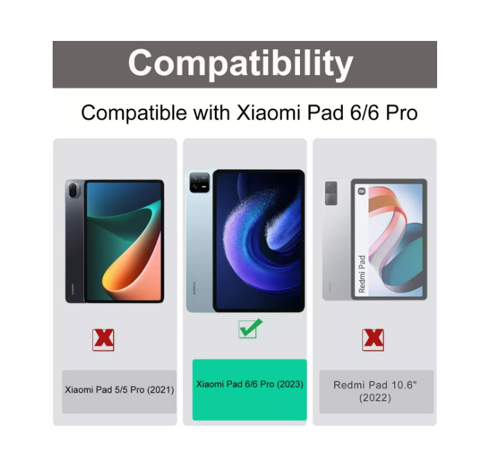 Foto 2 | Funda Con Teclado Mouse+ Lapiz Para Xiaomi Mi Pad 6