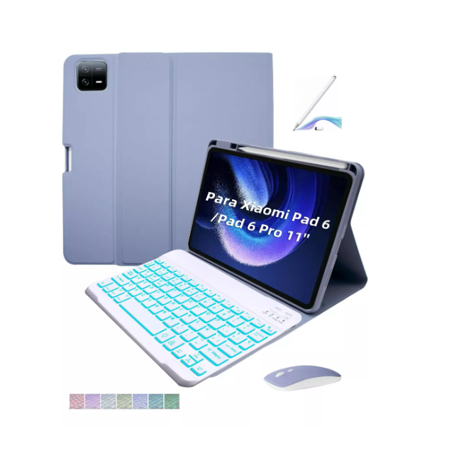 Foto 4 pulgar | Funda Con Teclado Mouse+ Lapiz Para Xiaomi Mi Pad 6