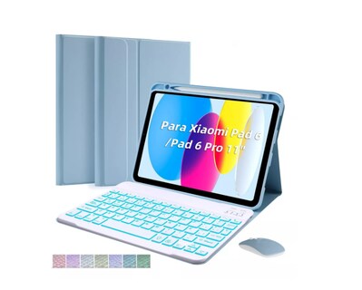 Foto 1 | Funda Con Teclado Mouse+ Lapiz Para Xiaomi Mi Pad 6