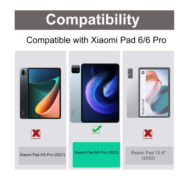 Foto 3 pulgar | Funda Con Teclado Mouse+ Lapiz Para Xiaomi Mi Pad 6