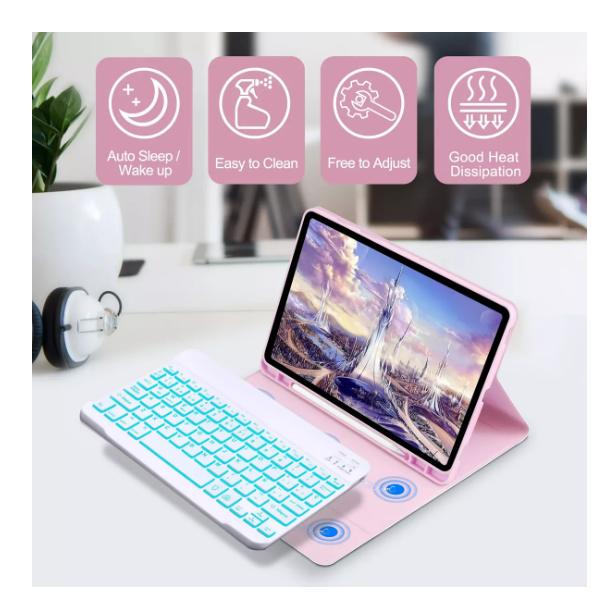 Foto 4 pulgar | Funda Con Teclado Mouse+ Lapiz Para Xiaomi Mi Pad 6