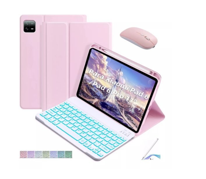 Foto 4 | Funda Con Teclado Mouse+ Lapiz Para Xiaomi Mi Pad 6
