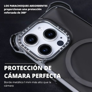 Foto 8 | Funda Transparente Uso Rudo Ultra Bounce Para Iphone 13 Pro Max Negro Magsafe
