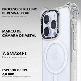 Foto 4 | Funda Transparente Uso Rudo Ultra Bounce Para Iphone 14 Plus/15 Plus Transparente Magsafe