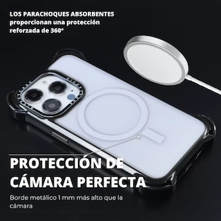 Foto 6 | Funda Transparente Uso Rudo Ultra Bounce Para Iphone 14 Pro Max Transparente Con Negro