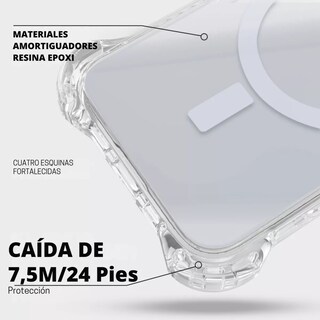 Foto 3 | Funda Transparente Uso Rudo Ultra Bounce Para Iphone 14 Pro Transparente