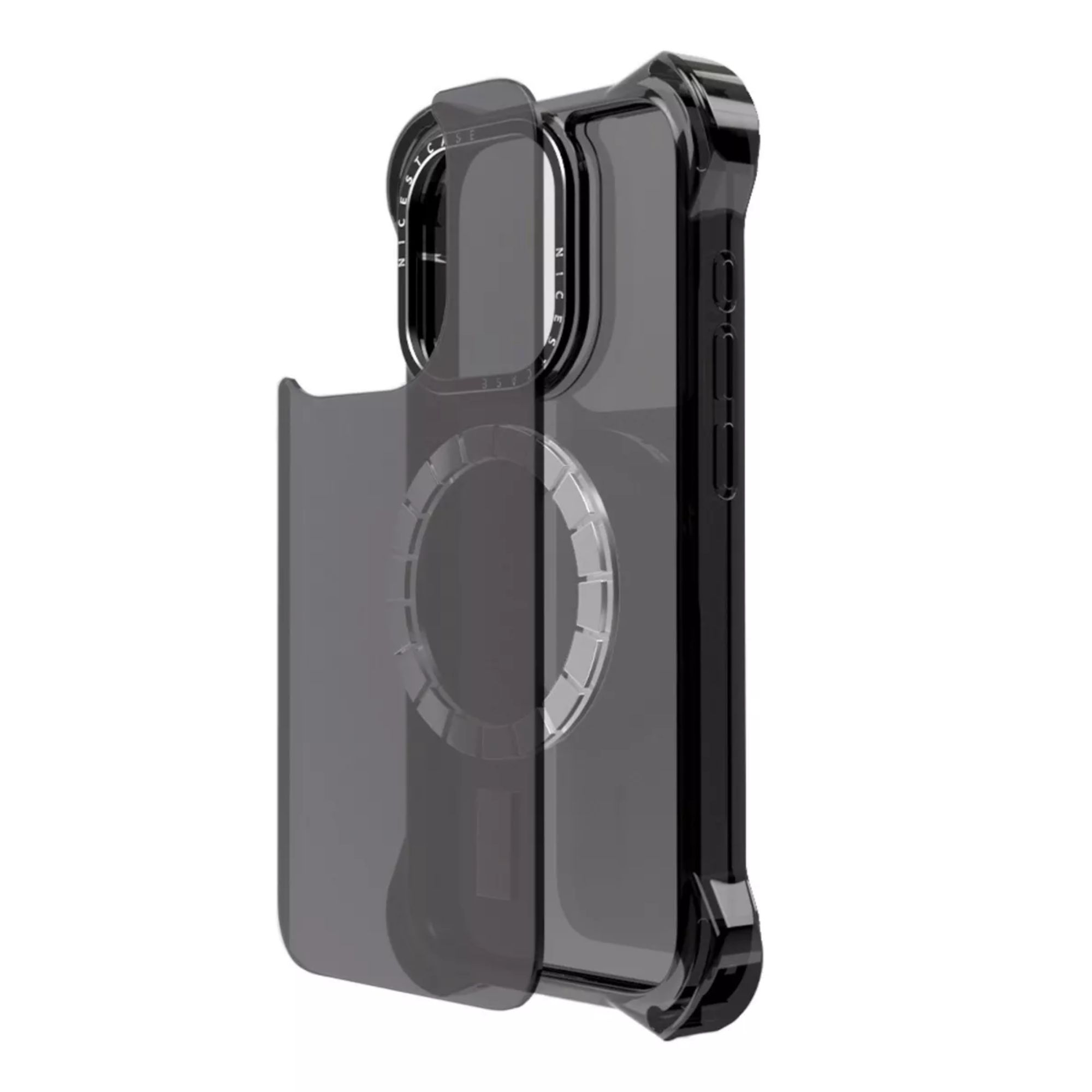 Foto 3 pulgar | Funda Transparente Uso Rudo Ultra Bounce Para Iphone 14 Pro Max Color Negro