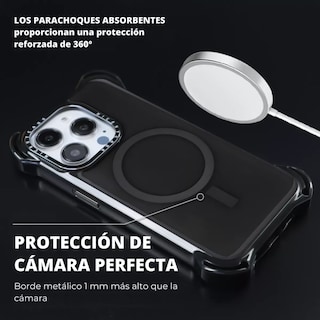 Foto 6 | Funda Transparente Uso Rudo Ultra Bounce Para Iphone 14 Pro Max Color Negro
