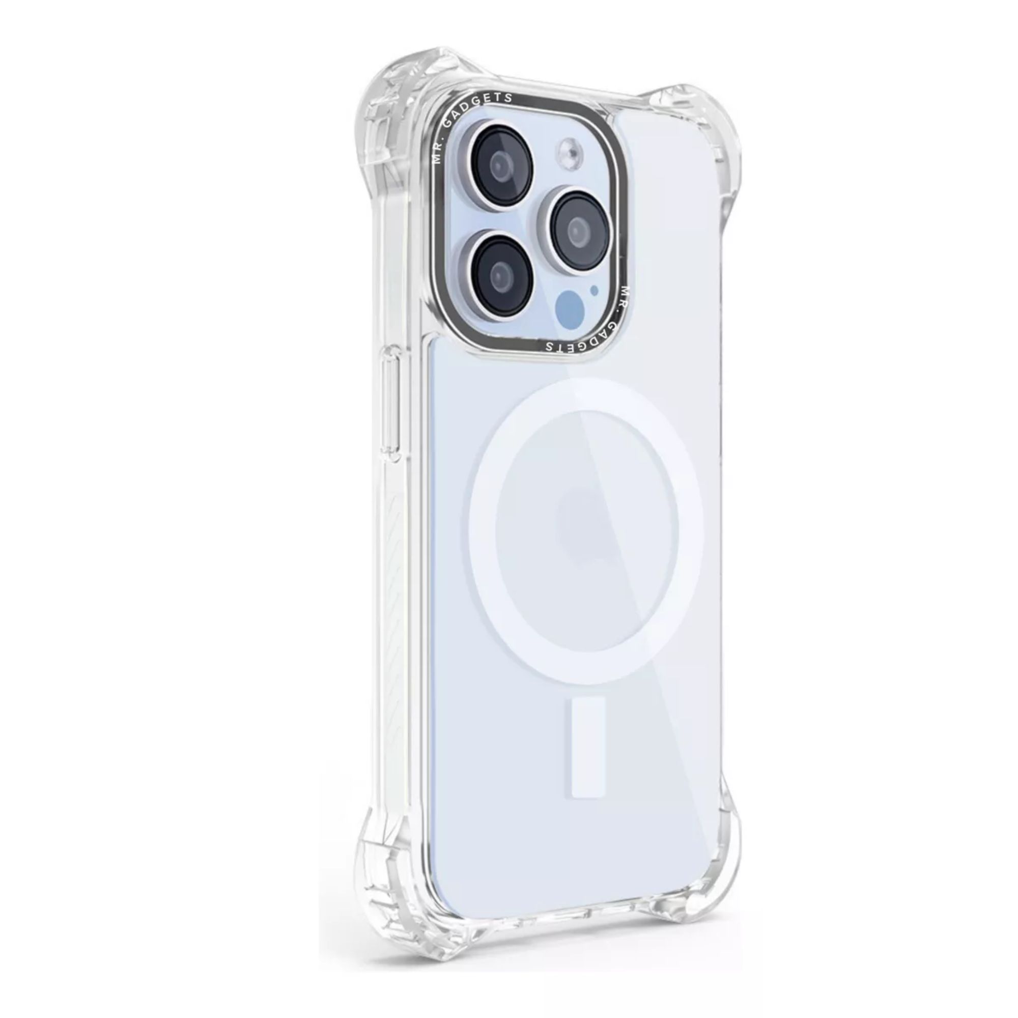 Foto 3 pulgar | Funda Transparente Uso Rudo Ultra Bounce Para Iphone 15 Transparente