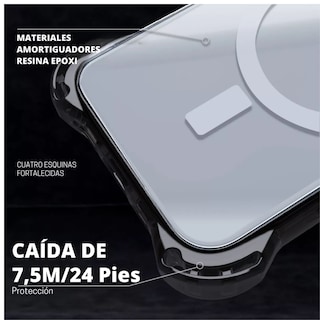 Foto 5 | Funda Transparente Uso Rudo Ultra Bounce Para Iphone 15 Pro Transparente Con Negro Magsafe